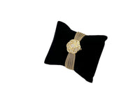 Gold Art Deco Style Clear Rhinestone Anne Klein Wristwatch - 24 Wishes Vintage Jewelry