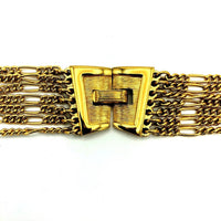 Gold Crown Trifari Vintage Layered Chain Necklace - 24 Wishes Vintage Jewelry