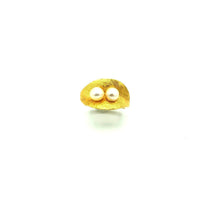 Gold Vendome Culture Pearl Vintage Cocktail Ring - 24 Wishes Vintage Jewelry