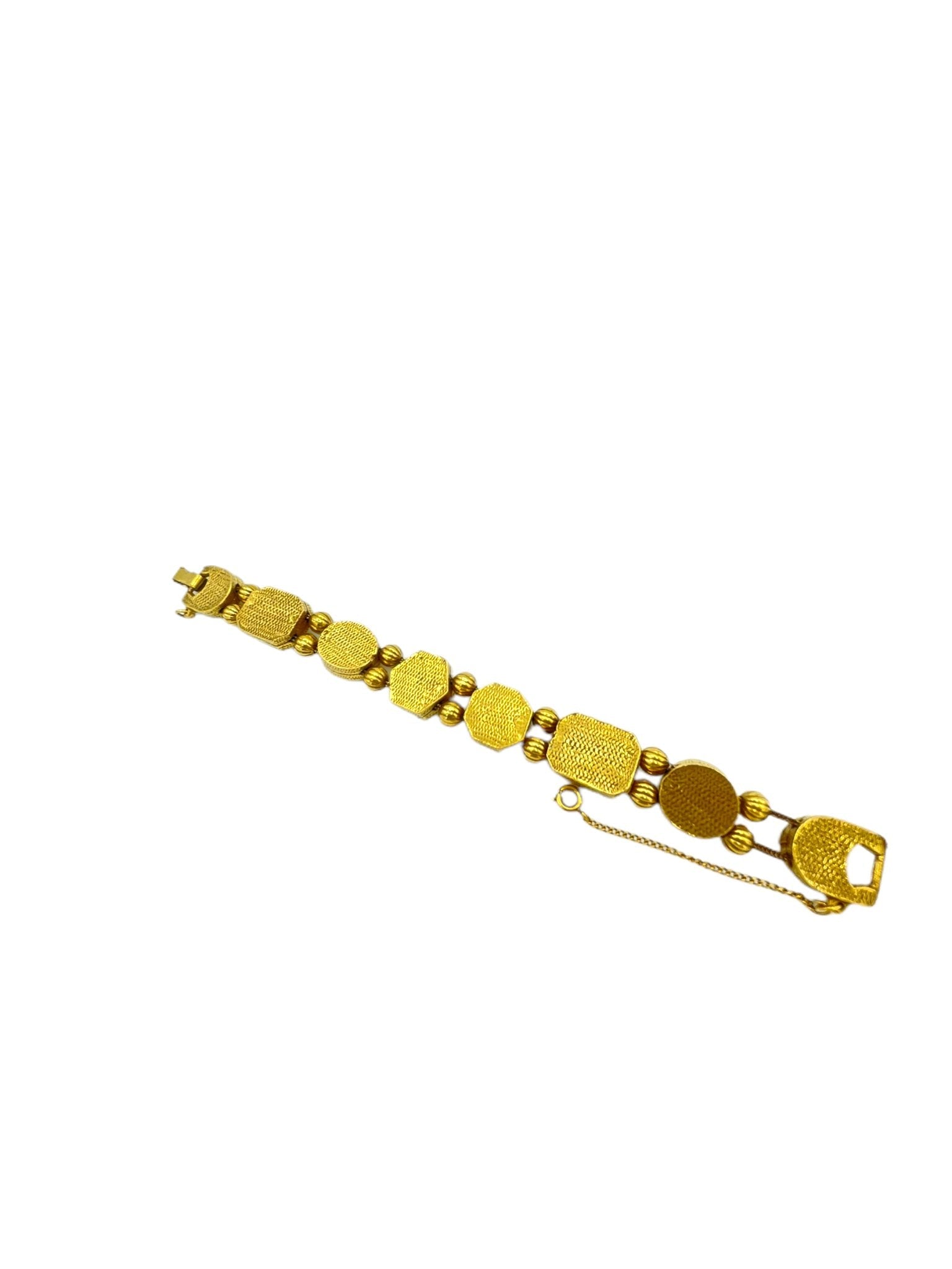 Goldette Gold Victorian Revival Slide Charm Bracelet – 24