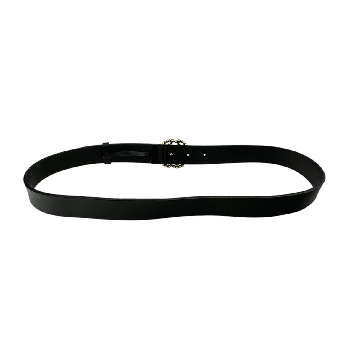 AccessoriesGucci Black Leather Interlocking Beaded GG Belt Italy Size 36