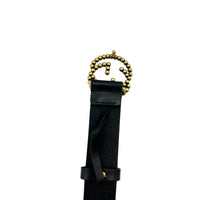 AccessoriesGucci Black Leather Interlocking Beaded GG Belt Italy Size 36
