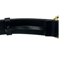 AccessoriesGucci Black Leather Interlocking Beaded GG Belt Italy Size 36