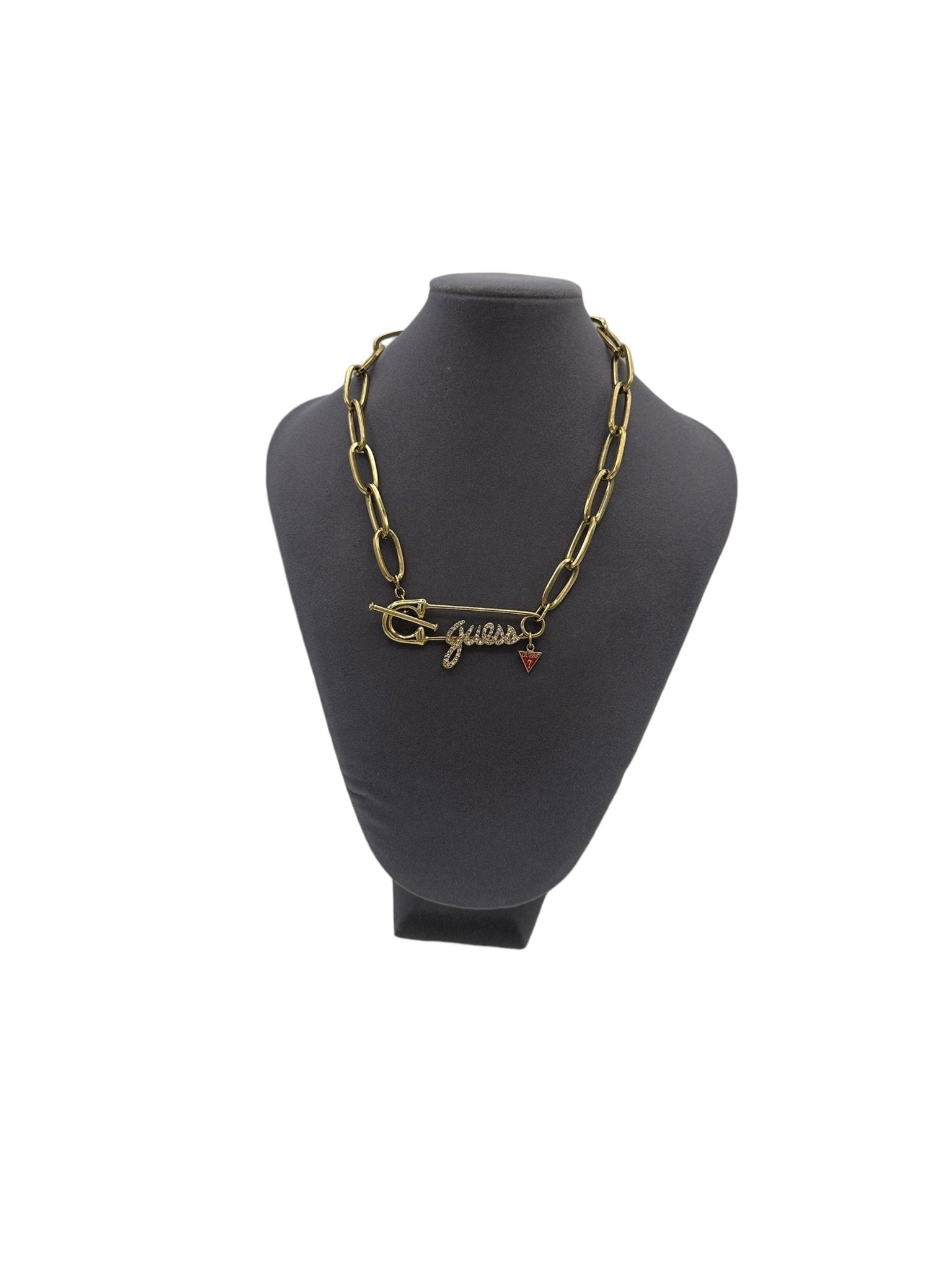 Guess Gold Safety Pin Vintage Layering Necklace – 24 Wishes Guess Gold Safety Pin Vintage Layering Necklace – 24 Wishes
