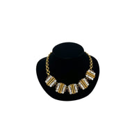 J. Crew Antiqued Gold Medallion & Rhinestone Statement Necklace Necklaces & Pendants 24 Wishes Vintage Jewelry