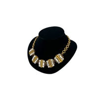 J. Crew Antiqued Gold Medallion & Rhinestone Statement Necklace Necklaces & Pendants 24 Wishes Vintage Jewelry