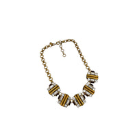 J. Crew Antiqued Gold Medallion & Rhinestone Statement Necklace Necklaces & Pendants 24 Wishes Vintage Jewelry