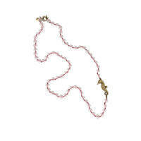 J. Crew Clear Glass Bead Necklace with Gold Seahorse Pendant Coastal Vintage Style Necklaces & Pendants 24 Wishes Vintage Jewelry
