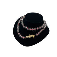 J. Crew Clear Glass Bead Necklace with Gold Seahorse Pendant Coastal Vintage Style Necklaces & Pendants 24 Wishes Vintage Jewelry