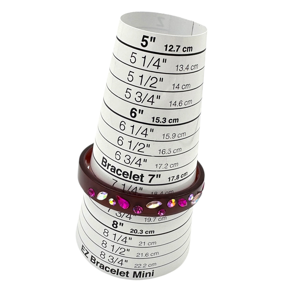 J.Crew Acrylic Jewel Tone Pink Rhinestone Bangle Bracelet 24 Wishes Vintage Jewelry