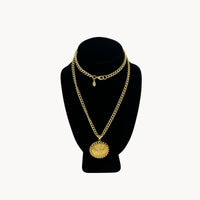 JG Hook Cuban Chain Necklace Anchor Nautical Layering Pendant