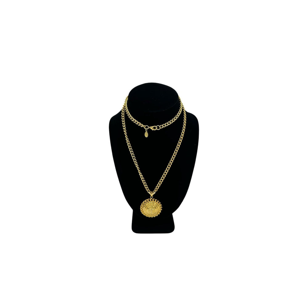 JG Hook Cuban Chain Necklace Anchor Nautical Layering Pendant
