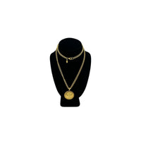 JG Hook Cuban Chain Necklace Anchor Nautical Layering Pendant