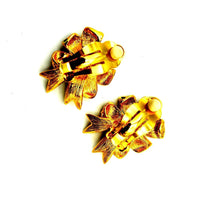 Joan Rivers Enamel Bow Vintage Clip - On Earrings - 24 Wishes Vintage Jewelry