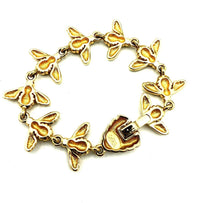 Joan Rivers Gold Bee Link Vintage Stacking Bracelet - 24 Wishes Vintage Jewelry