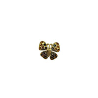 Joan Rivers Gold Butterfly Brooch Multicolor Rhinestones Pin