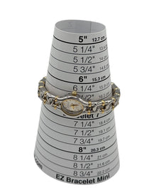 Joan Rivers Gold Chain Link Cuff Wristwatch with Matching Bracelet - 24 Wishes Vintage Jewelry