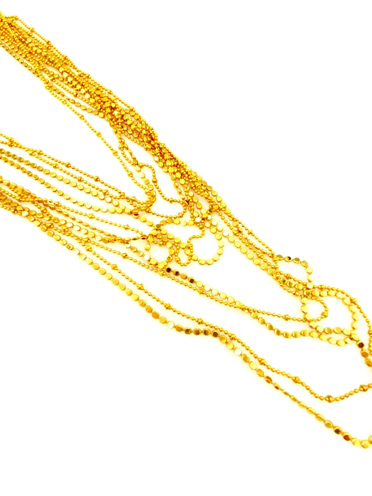 Joan Rivers Gold Layered Chains Vintage Necklace - 24 Wishes Vintage Jewelry