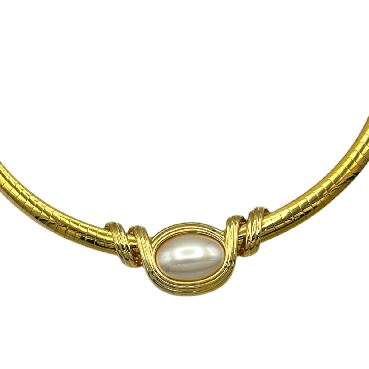 Necklaces & PendantsJoan Rivers Gold Omega Interchangeable Resin Cabochon Necklace