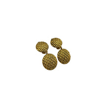 Joan Rivers Gold Woven Texture Dangle Drop Clip - On Earrings Earrings 24 Wishes Vintage Jewelry