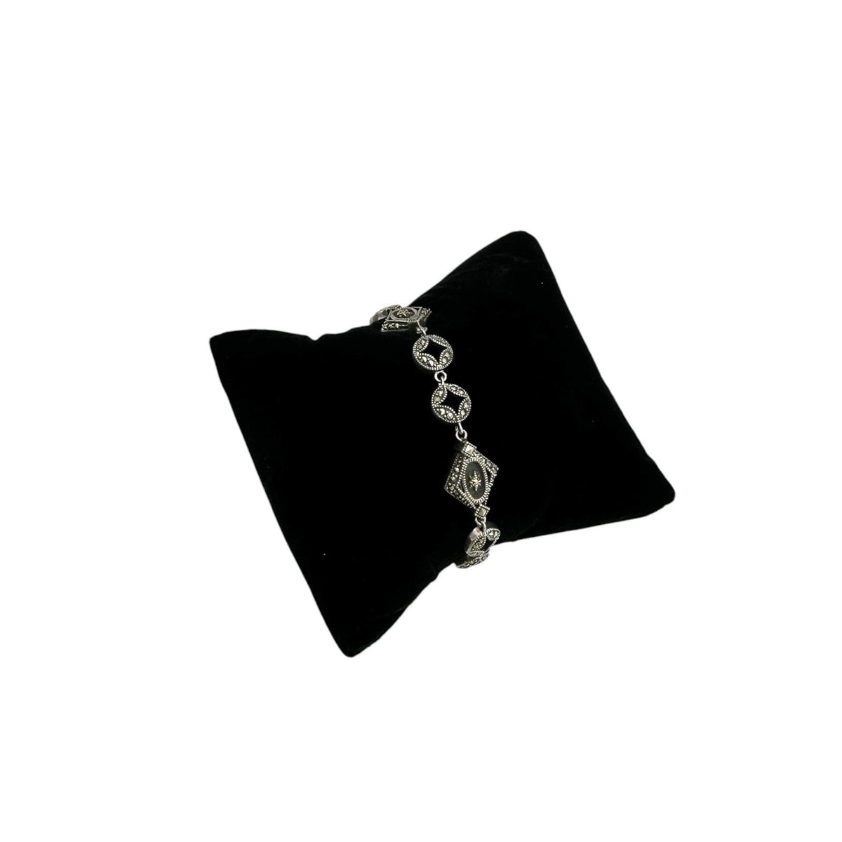 BraceletsJudith Jack Sterling Silver Marcasite Camphor Glass Bracelet