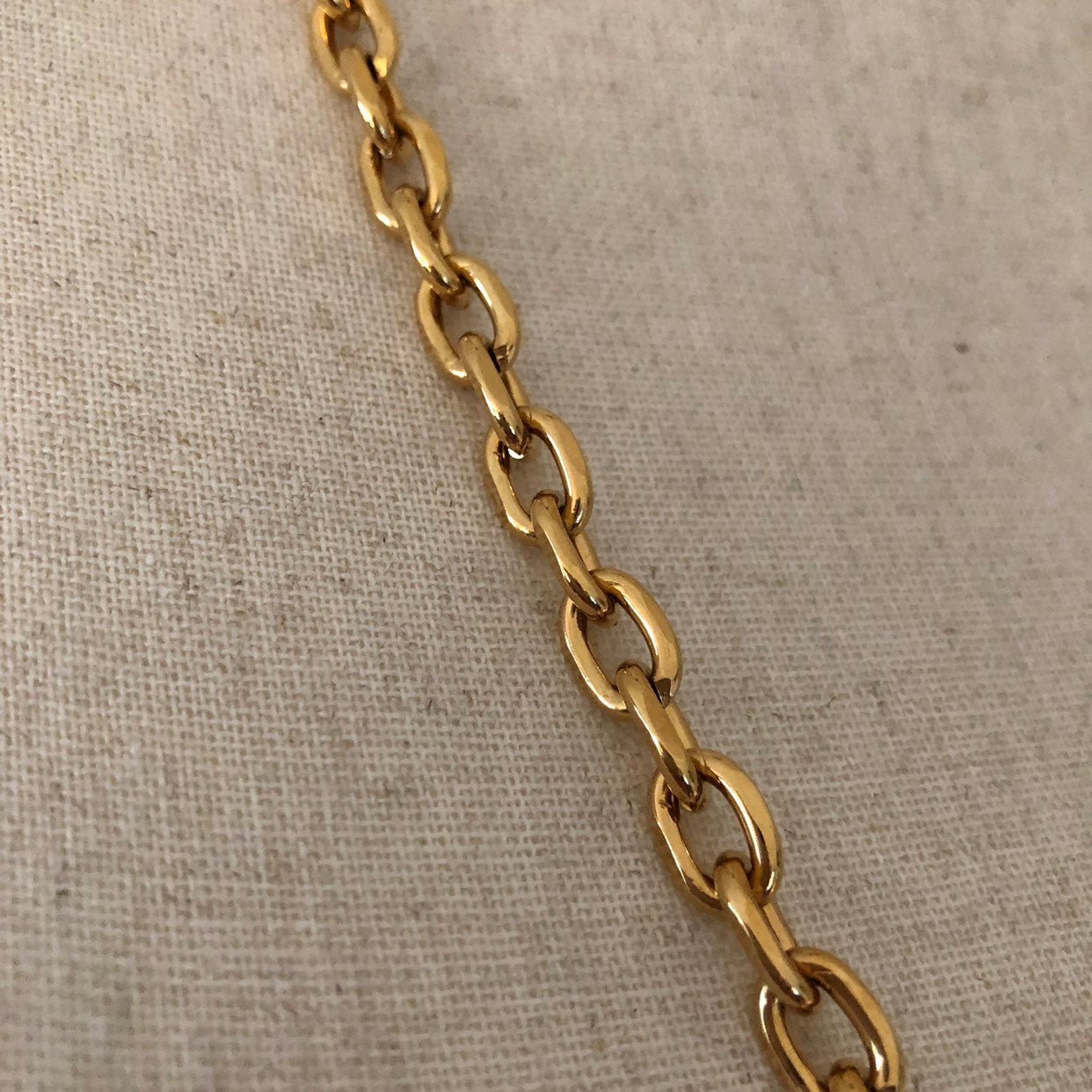 Vintage Kenneth jay lane gold hot rope long necklace