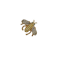 Kenneth Jay Lane KJL Classic Pave Bumble Bee Brooch - 24 Wishes Vintage Jewelry