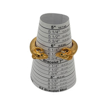 BraceletsKenneth Jay Lane KJL Gold Double Ram Head Spring Cuff Bracelet