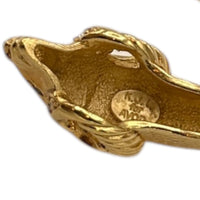 BraceletsKenneth Jay Lane KJL Gold Double Ram Head Spring Cuff Bracelet