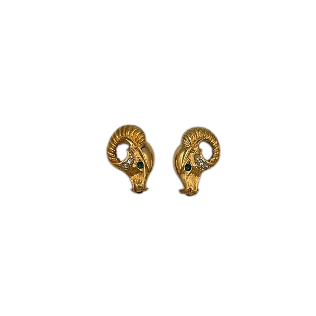 EarringsKenneth Jay Lane KJL Gold Ram Head Clip - On Earrings