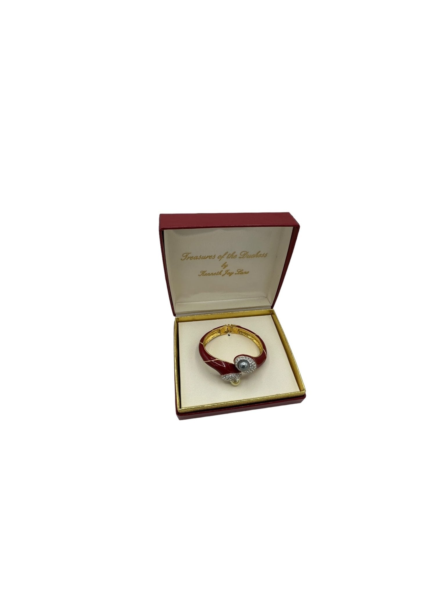 Kenneth Jay Lane KJL Treasures of the Duchess Red Enamel