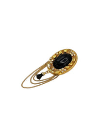 Kenneth Jay Lane KJL Victorian Revival Brooch - 24 Wishes Vintage Jewelry