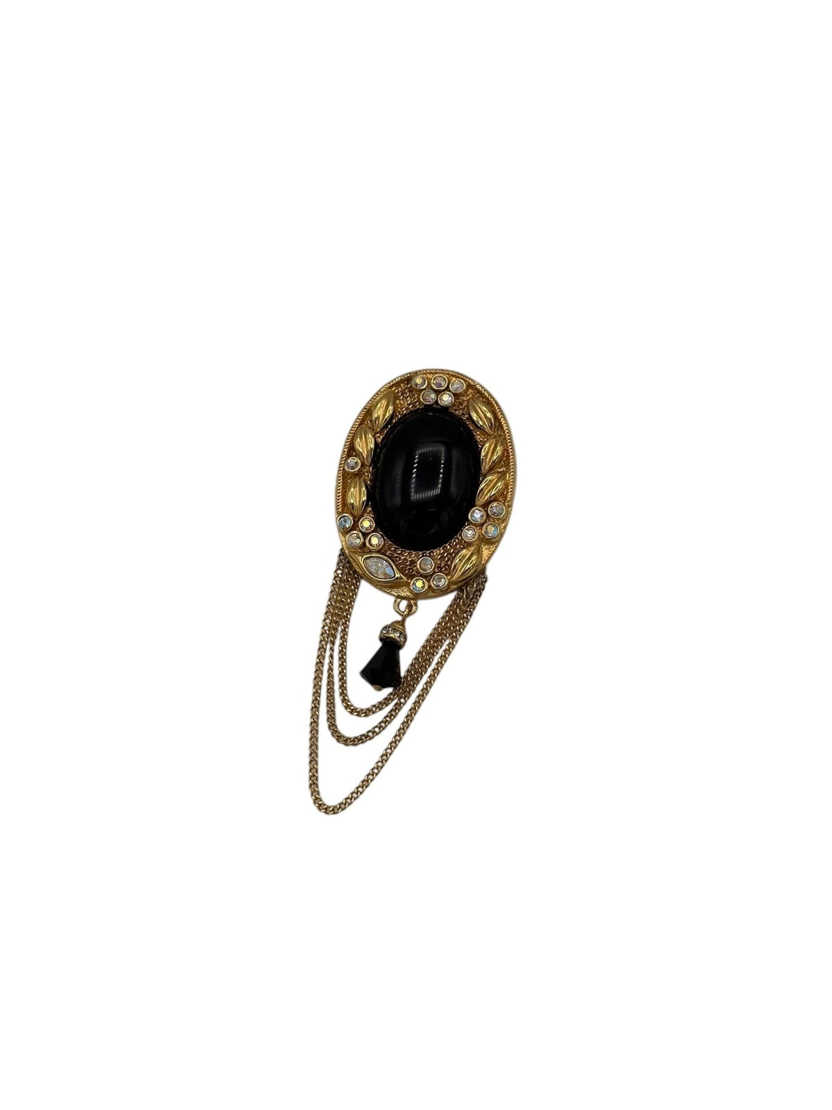 Kenneth Jay Lane KJL Victorian Revival Brooch - 24 Wishes Vintage Jewelry