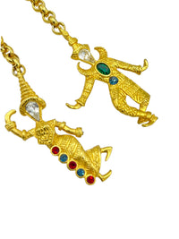 Kenneth Jay Lane KJL Vintage Jewelry Gold Pagoda Thai Dancers Charm Brooch or Pendant - 24 Wishes Vintage Jewelry