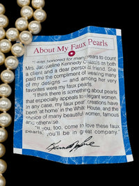 Kenneth Jay Lane Multi - Strand Jacqueline Kennedy Pearl Necklace - 24 Wishes Vintage Jewelry