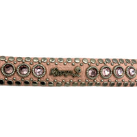 AccessoriesKippys Pink Leather Western Statement Belt Y2k Crystal Buckle Size 32