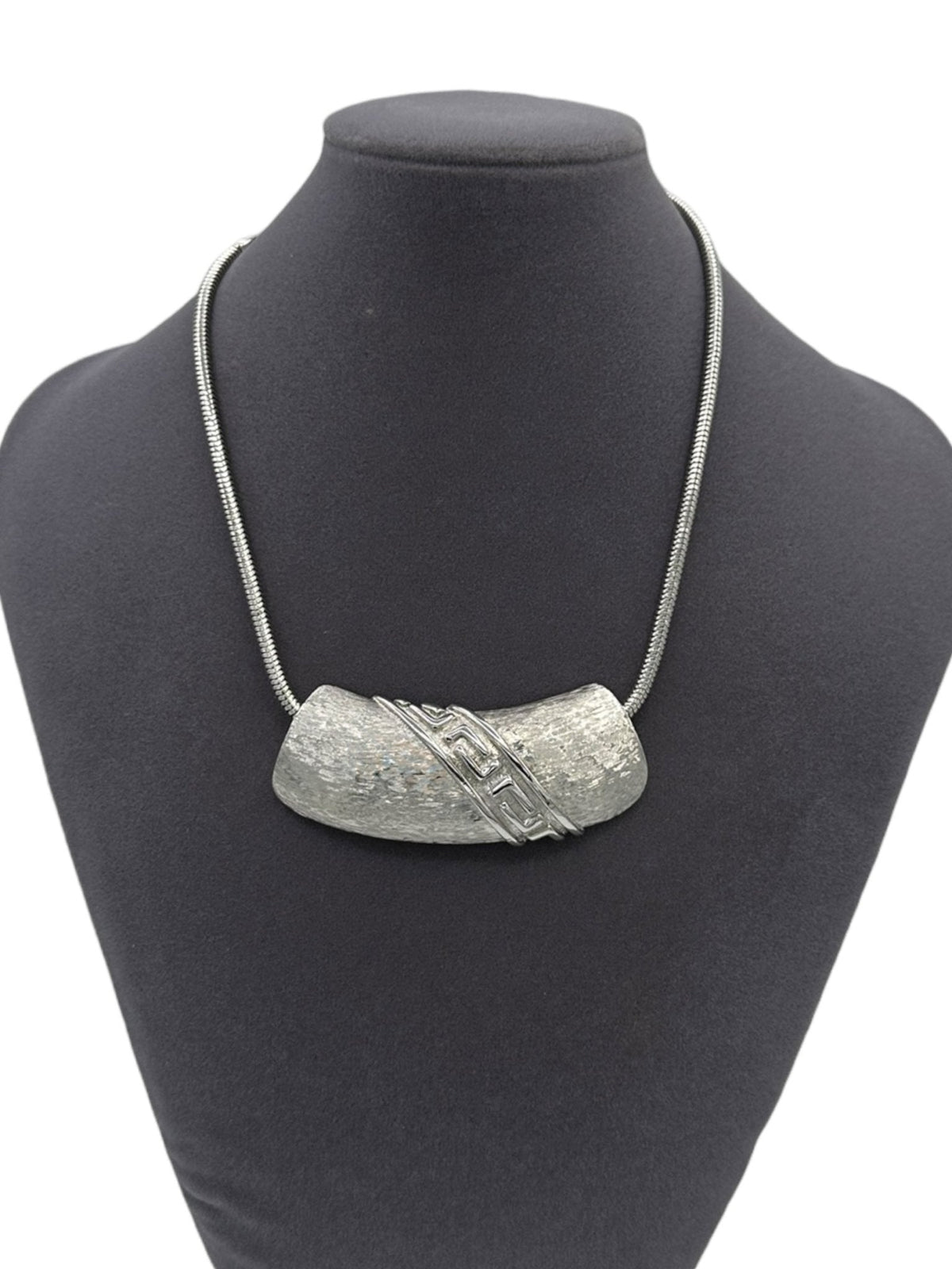 Lanvin Paris Vintage Jewelry Silver Logo Designer Choker Pendant - 24 Wishes Vintage Jewelry