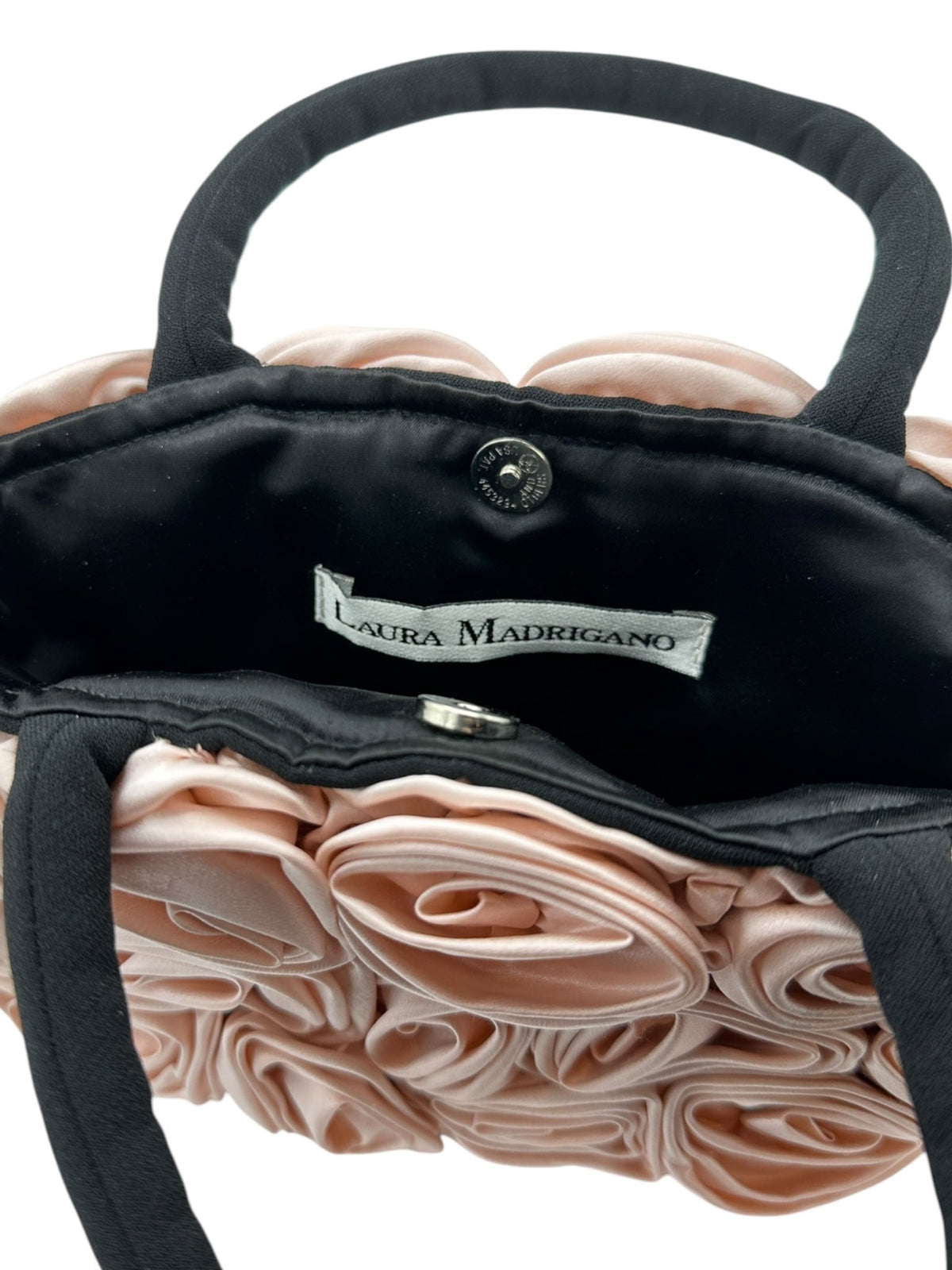 Laura Madrigano Handmade Dusty Rose Pink Bouquet Top Handle Handbag - 24 Wishes Vintage Jewelry