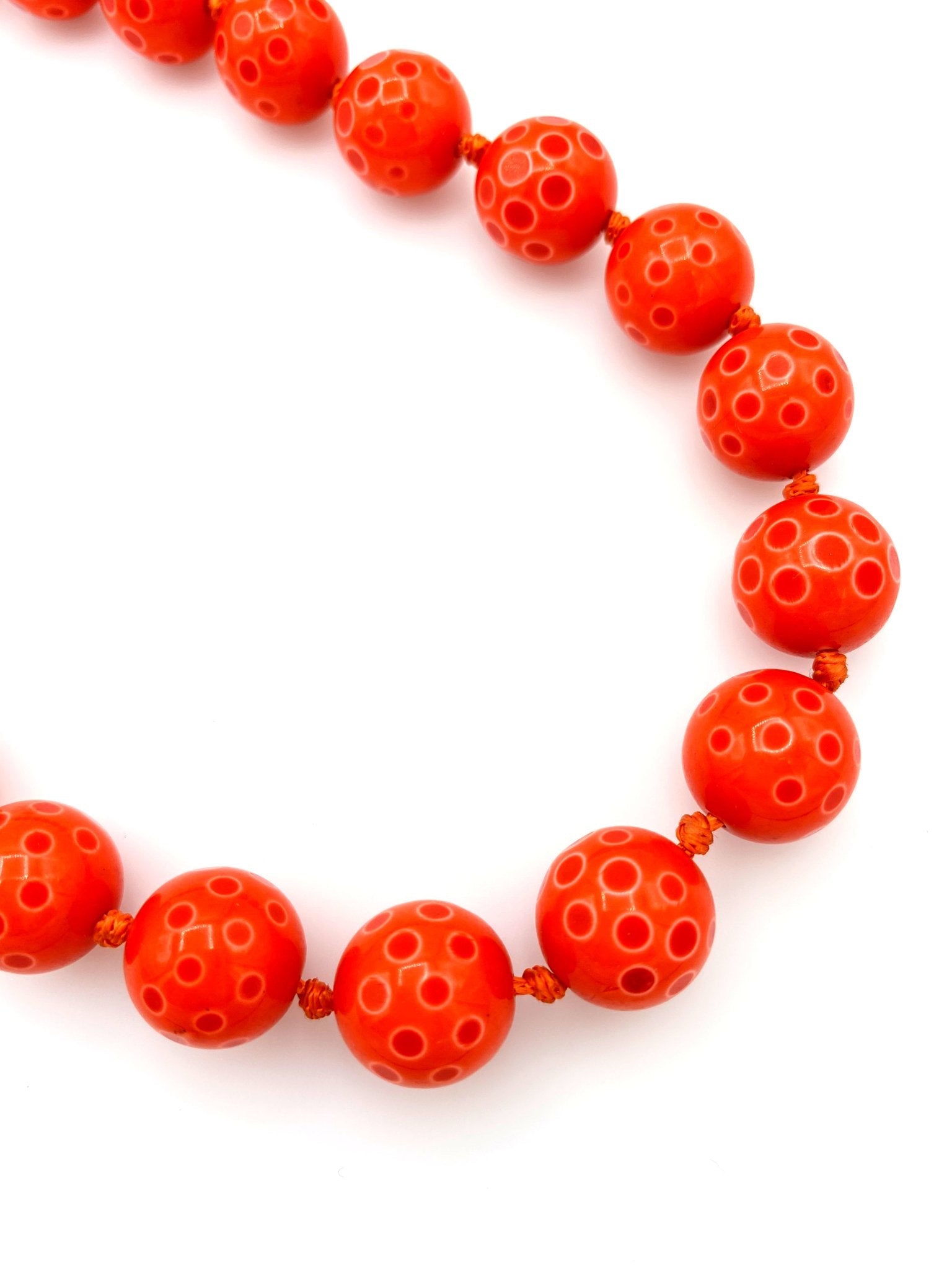 Les Bernard Coral hot Beads Necklace