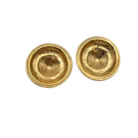 EarringsLiz Claiborne LCI Gold Round Crest Pierced Earrings