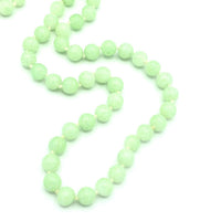 Marvella Faux Light Green Jade Bead Layering Necklace - 24 Wishes Vintage Jewelry