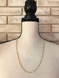 Marvella Pearl & Gold Chain Layering Vintage Necklace - 24 Wishes Vintage Jewelry