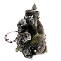 AccessoriesMary Frances Purple Velvet Floral Beaded Victorian Revival Handbag Vintage Purse
