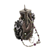 AccessoriesMary Frances Purple Velvet Floral Beaded Victorian Revival Handbag Vintage Purse