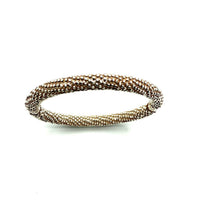 Milor Sterling Silver Hinged Vintage Bangle Bracelet - 24 Wishes Vintage Jewelry