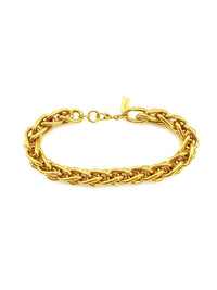 Monet Classic Gold Link Vintage Stacking Bracelet - 24 Wishes Vintage Jewelry