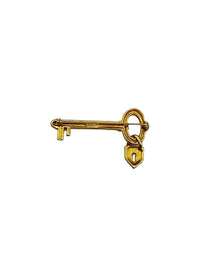 Monet Classic Gold Lock & Key Brooch - 24 Wishes Vintage Jewelry