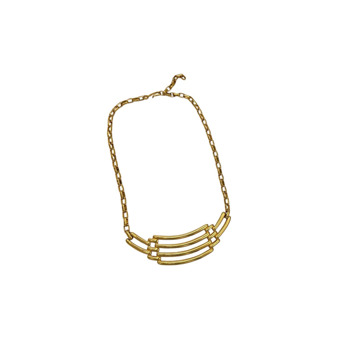 Necklaces & PendantsMonet Gold Geometric Pendant Necklace Signed Designer Vintage
