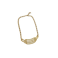 Necklaces & PendantsMonet Gold Geometric Pendant Necklace Signed Designer Vintage