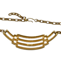 Necklaces & PendantsMonet Gold Geometric Pendant Necklace Signed Designer Vintage